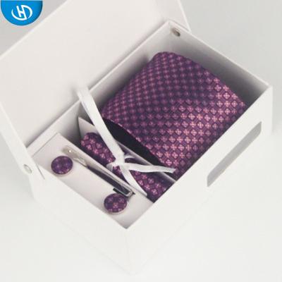 China Business Wholesale Box Gift Set Cufflink And Link Clip Set for sale