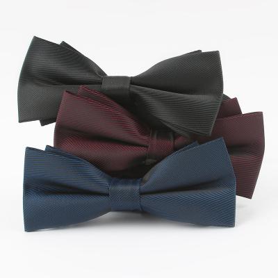 China Classic Bowtie Bowknot Adult Child Butterfly Shirts Super Soft Suede Solid Color Men's Bow Tie Scarves For Wedding for sale