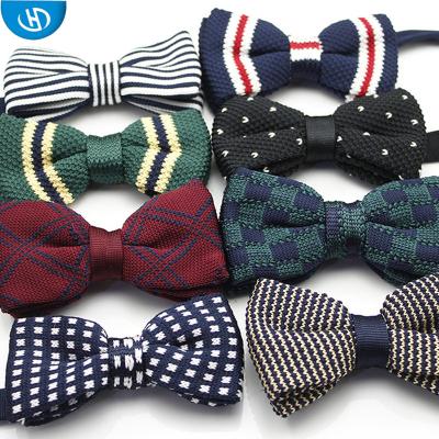 China Wholesale Cheap Funny Knitted Bow Tie Self Tie Knitted Bow Ties With Many Different Design for sale