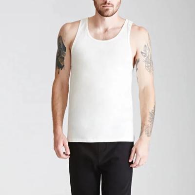 China Men Anti-Shrink Cotton Gyms Tank Tops Sleeveless Tanktops For Boys Bodybuilding Clothing Knit Fitness Vest Male Tanks for sale