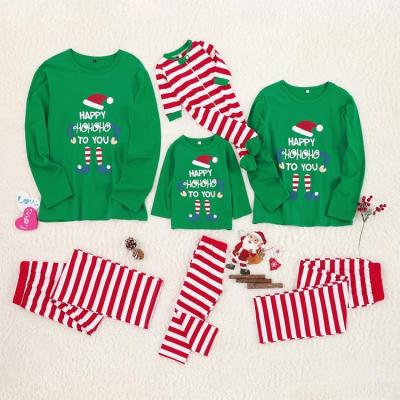 China QUICK DRY Custom This Family Matching Elf Family Plaid Christmas Pajamas Set for sale