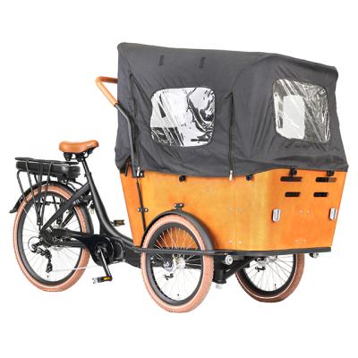 China New Design Aluminum Alloy JOYKIE 26 26 Inch Three Wheel Electric Cargo Tricycle 36v 250w e Bike For Adult for sale