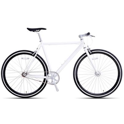 China Factory Sale Fixed Single Speed ​​JOYKIE Gear 700C Steel Black White Steel Fixed Bike for sale