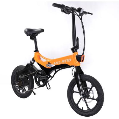 China JOYKIE 36V 250W Magnesium Alloy View Luxury E-Bike Hidden Battery Suspension Fork Folding Electric Bicycle for sale