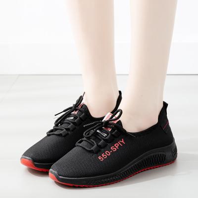 China Wholesale Fashion Trend Non Slip Running Sports Shoes Sneakers For Women Ladies Breathable Fitness Running Walking Mesh Shoes for sale