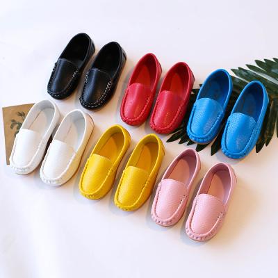 China New Fashion Toddler Boys Girls Loafer Flats For Kids Soft Synthetic Leather Slip On Moccasin Kids Stylish Flat Boat Shoes for sale