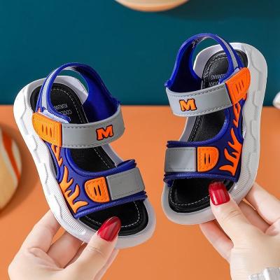 China Wholesale Lightweight Fashion Non Slip Children Boys Non Fail Sandals Open Toe Hook and Buckle Baby Toddler Kids Summer Shoes Sports Sandals for sale