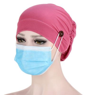 China 2022 New Style High Quality Cheap Hats Multifunctional Custom Wearable Mask Turban For Cancer Headwrap Chemo Hats Cross Turban Headwear for sale