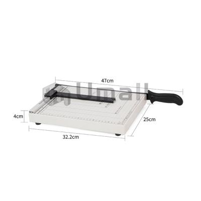 China PVC Card Trimmer 829-A4 A4 Paper Cutter White Manual Paper Cutter Guillotine for sale