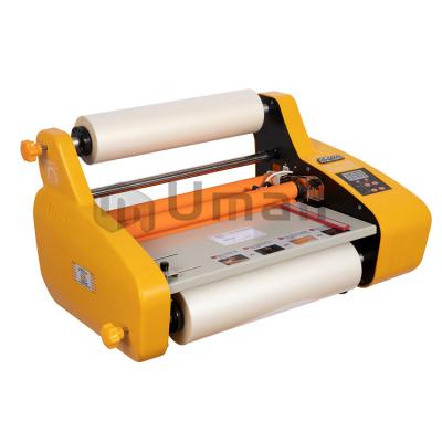 China FM-3510 330mm A3 A2 Hot Laminating Machine Yellow Or Black Laminator / A3 Roll Laminator for sale