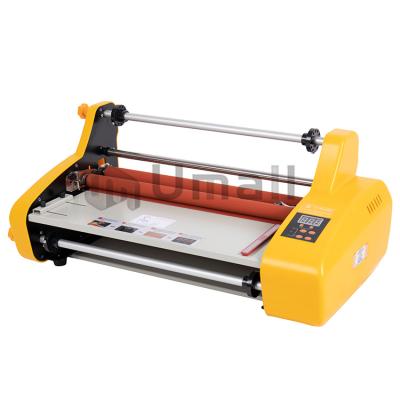 China Office Supplies Fm4810 Photo Yellow Hot Roll Machine Roll Laminating Laminator For A3 Wholesale for sale