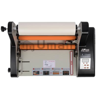 China Paper Machine Steamroller Machine Fm 3510 Hot Roll Laminating Laminator With A3 Digital Display for sale