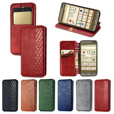 China Premium Soft Leather Flip Phone Cover Fashion TPU Case Leather Cell Phone Armor For Kyocera Basio 4 KYV47 BASIO3 KYV43 Cellphone for sale