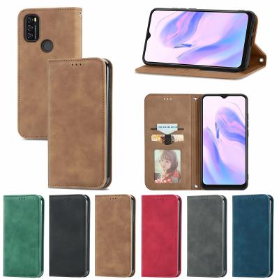 China Retro Flip Phone Cover Skin Feel Business Magnetic Horizontal Flip Leather Case For Blackview A70 for sale