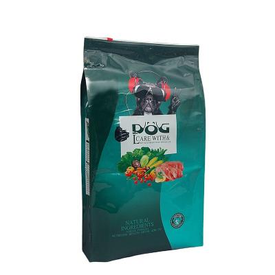 China Recyclable Gusset Mylar Dog Food Packaging Gloss Matte Pack BPA Recyclable PLA PE PA Pouch With Zipper Pull for sale