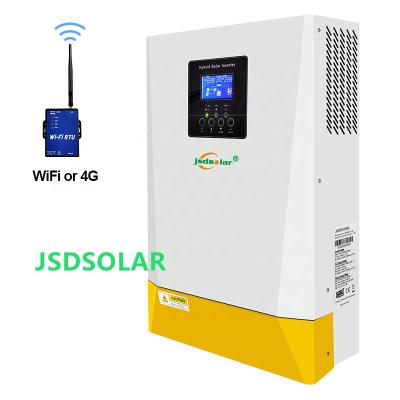 China 3kw 5kw off grid hybrid solar inverter with mppt charge controller 56*38*19CM for sale