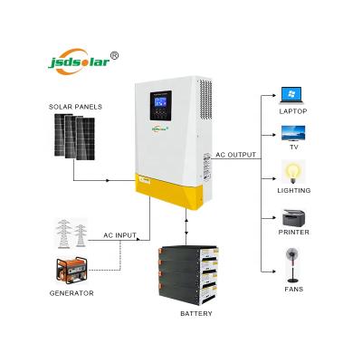 China Jinsdon Factory HHP-48 Plus 1kw 2kw 3kw 4kw 5kw Off Grid Hybrid Solar Inverter For Air Conditioner Pure Sine Wave Output 58*19*20cm for sale