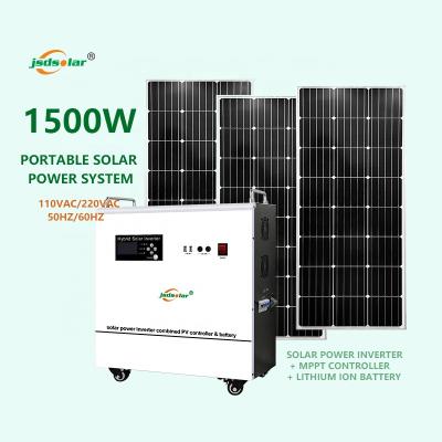 China Whole Home Solar Panel System 1.5kw Solar Powered Home Solar Power System For Home 1500w for sale