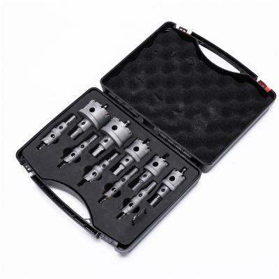 China 10pcs Metal CTT Hole Saw Kit Tungsten Carbide Drill Bit Mental Hole Saw Set for sale