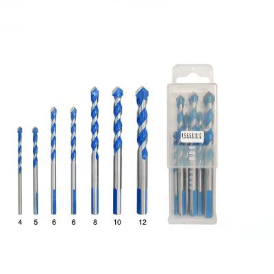 China Multi-Construction 7pcs Concrete Blue Granite Carbide Tip Drill Bit Set for sale