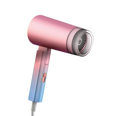 China Ionic Concentrator Nozzle Negative Ion Folding Mini Professional Treatment High Speed Hair Dryer Multi Speed for sale