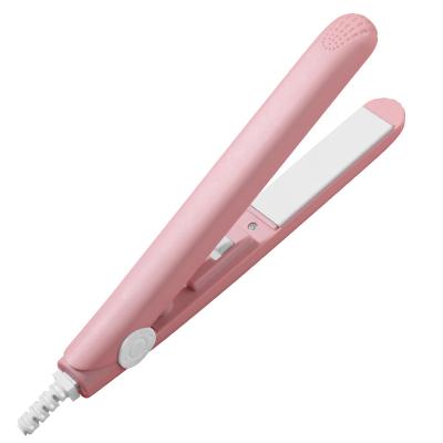 China Ionic Function Super Lightweight Negative Ion Care PTC Heating Electric Ceramic Ironing Mini Hair Straightener Professional for sale