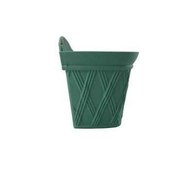 China Weholesal Contemporary Decorative Modern Garden Rectangle Pots Recycled Plant Plastic Flower Pot for sale