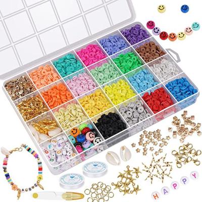 China High Quality Charm Bracelet Making Kit Letter Beads Clay Beads Kit Bracelet Alphabet Beads Making for sale