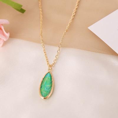 China 2021 new fashion jewelry pendant necklace nature star heart oil drop girls necklace gold lightning long chain cute color FASHIONABLE for sale