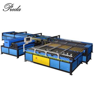 China Automatically China manufacturing automatic u shape duct line 1300mm automatic air duct production line with 4 coil decoiler for sale