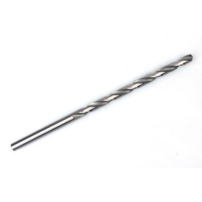 China Metal Drilling High Quality HSS DIN340 Steel Factory Fully Ground Extra Long Straight Shank Twist Drill Bit For Metal Stainless Steel Drilling for sale