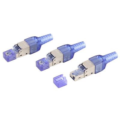 China Transparent Rj45 Mount Cover Rj45 Connector Machine 56*39*24cm Custom Wholesale New Cat5 Cat6 Cat6A Rj45 FTP Modular Plug for sale