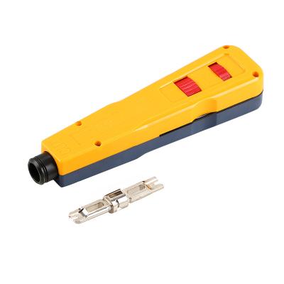 China Designed to terminate wires on 110 Staples Logo Yellow Impact Tool Network Custom Cable Wire Impact 110 Punch Down Tool with 110 Blade for sale