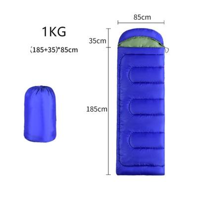 China Wholesale Easy Carry Outdoor Waterproof Ultralight Rise Sleeping Bag 1KG(185+35)*85cm for sale