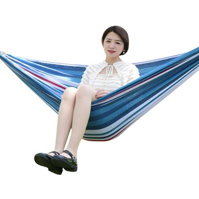 China Canvas Hang Bed Hamacas Outdoor Single Antibacterial Hammock For Garden Travel Swing for sale