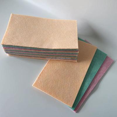 China Microfiber Viable Cloth Kitchen Cleaning Cloth Household Nonwoven Coconut Shell Felt Cleaning Dish Cloth for sale