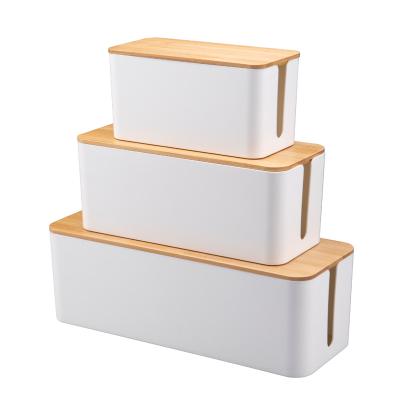 China Modern (S/M/L) Cable Management Box Cord Organizer Box for Hiding Power Strips, Made from Electrically Safe HIPS Material for sale