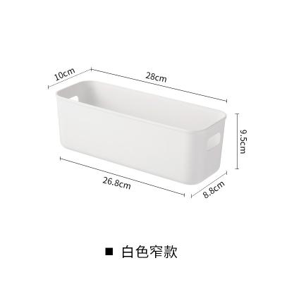 China Manufacturing Factory Narrow Storage Bin Various Sustainable Plastic Baskets Debris for sale