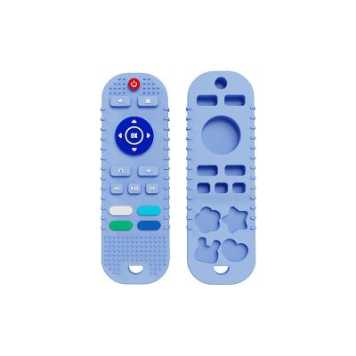 China Child Toy Gifts Customized Remote Control Shape Soft Silicone Baby Chew Teether Teething Toys Silicone Baby Teether for sale