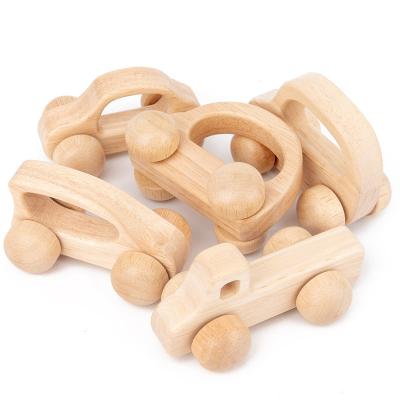 China Child Toy Gifts Customized Wood Teether Baby Toys Wooden Toy Car for Toddlers Wood Teethers Kids Educational Gift Toys for sale