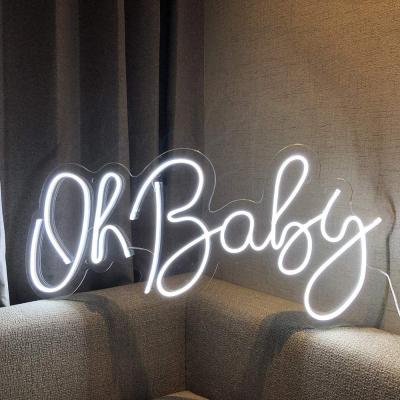 China Every Situation Oh Dropshipping Freeshipping Letters Light Decoration Neon Lamp Baby Acrylic Neon Sign For Baby Shower for sale