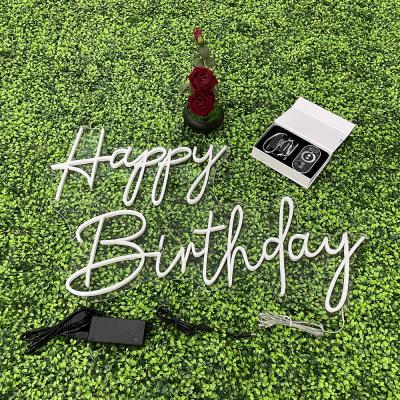 China Eco-friendly Customs Lead Dropshipping Neon Sign The Happy Birthday Neon Sign For Gifts for sale