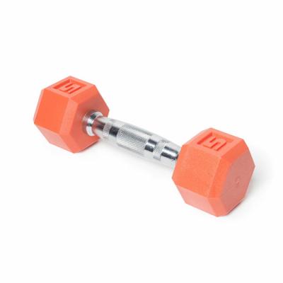 China Solid construction new 2021 2.5-50kg steel and PVC rubber dipping dumbbell for outdoor fitness for sale