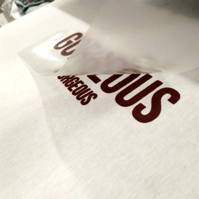 China High Quality Strong Elastic Custom Designs Plastisol Iron Logo On Vinyl Sticker Reflective Laser Heat Transfers for sale