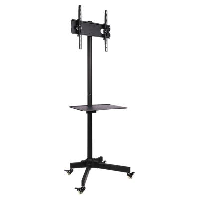 China TC-001B Modern Steel High Quality Adjustable LED LCD TV Plasma Stands Trolley with Wheels for sale