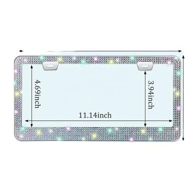 China NO Canada, Mexico, USA GM crystal license plate box trendy personalized car decorations in high-grade car decorations for sale