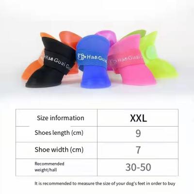 China Wholesale REPTILES Foot Dog Raining Outdoor Waterproof Dog Shoes Boots Arket Shoes Pet Supplies for sale