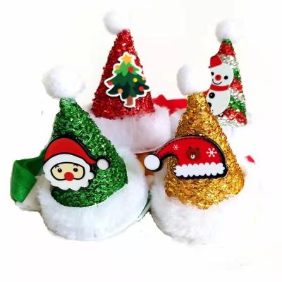 China Sustainable Adjustable Head Wear Hat Christmas Party Costume Hat Pets Accessories for sale