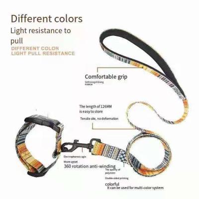 China Wholesale Custom Viable High Quality Cheap Nylon Pet Dog Harness Leash Walking Lead Set Outdoor Training Pet Pull Rope for sale