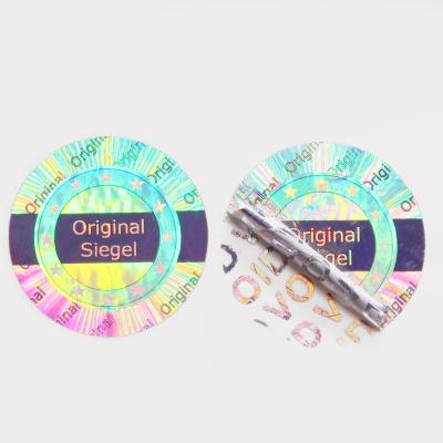 China Wholesale Waterproof Digital Printing Holographic VACUUM Laser Stickers Label Hologram Security Seal Warranty Vacuum Seal Stickers for sale